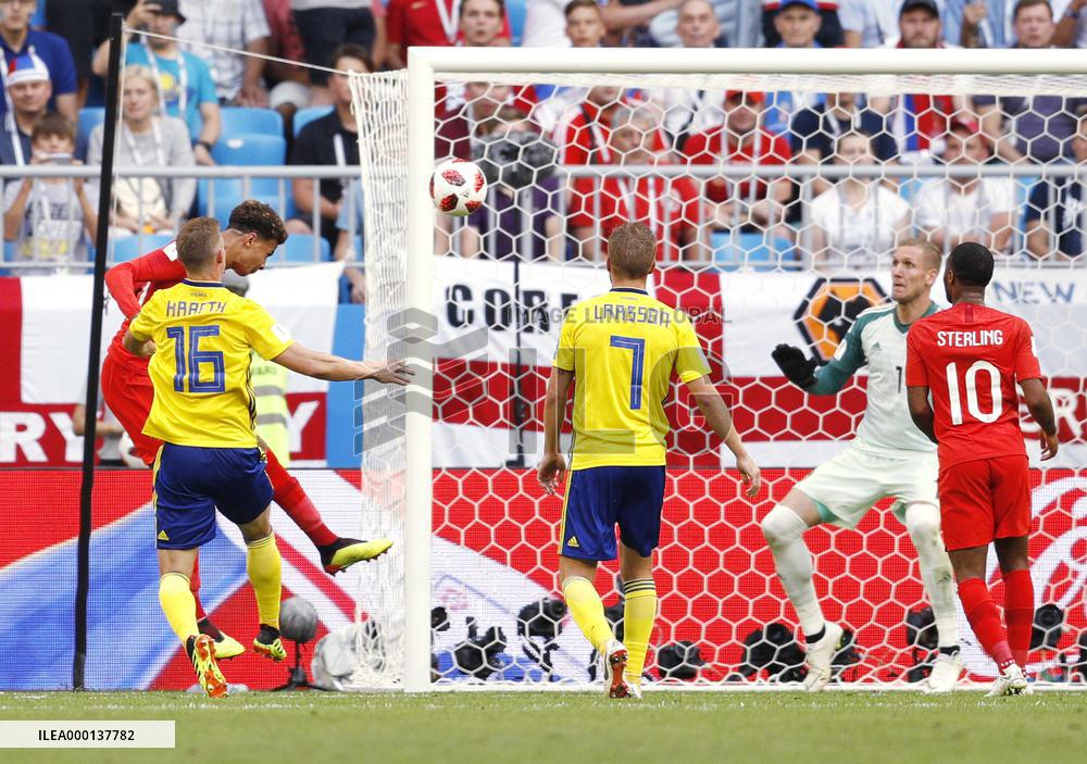 Football: England vs Sweden at World Cup