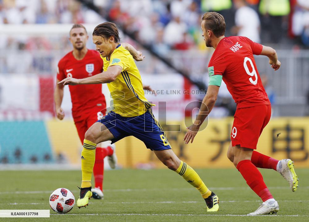 Football: England vs Sweden at World Cup