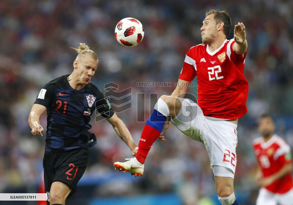 Football: Croatia vs Russia at World Cup