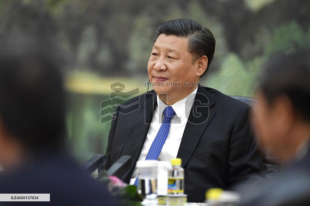 Chinese President Xi and Schwab
