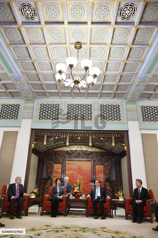Chinese Premier Li, U.S. Transport Secretary Chao