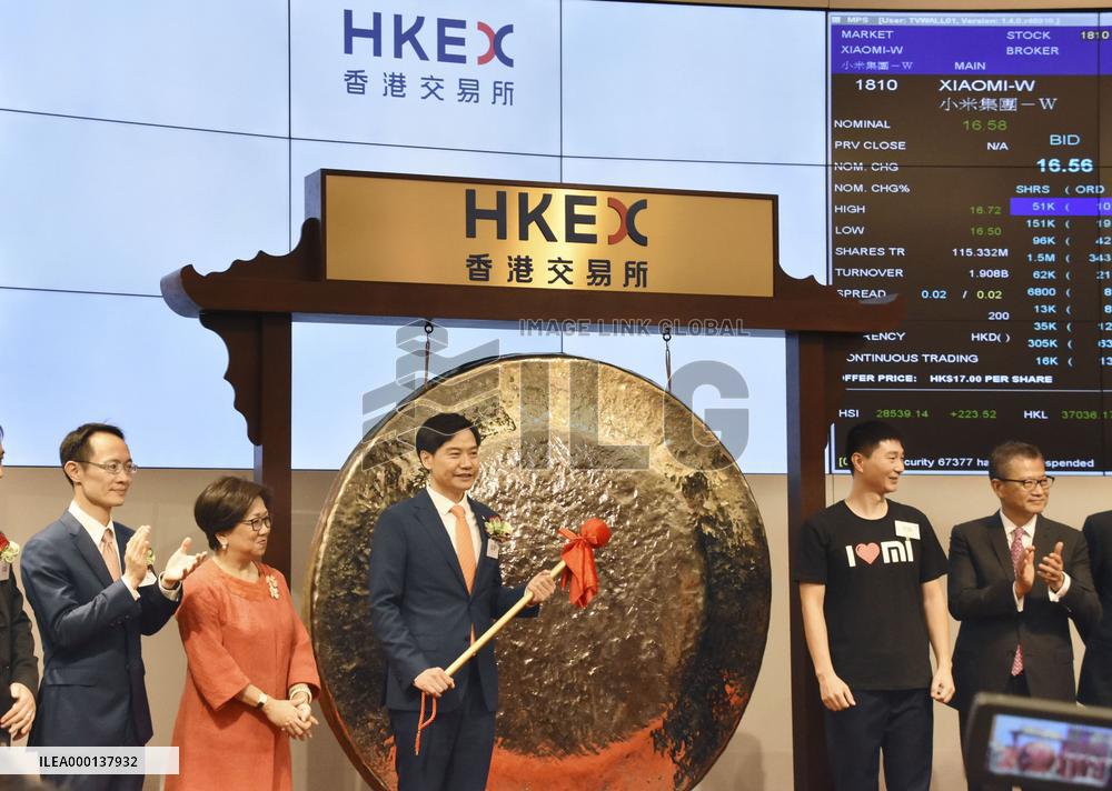 Xiaomi's H.K. listing debut