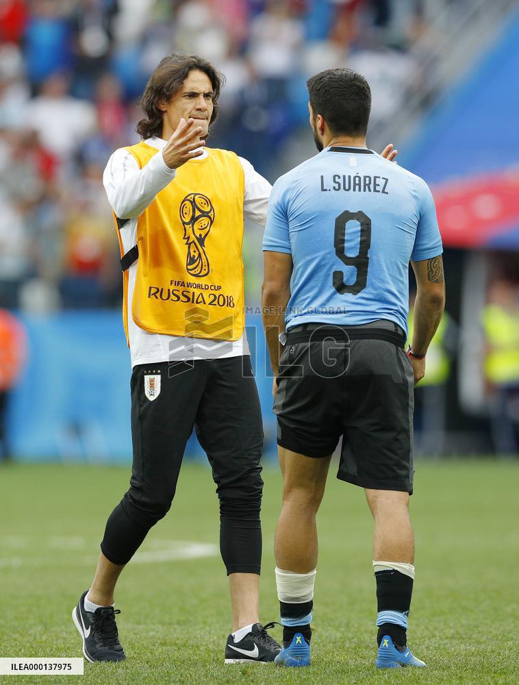 Football: Uruguay vs France at World Cup