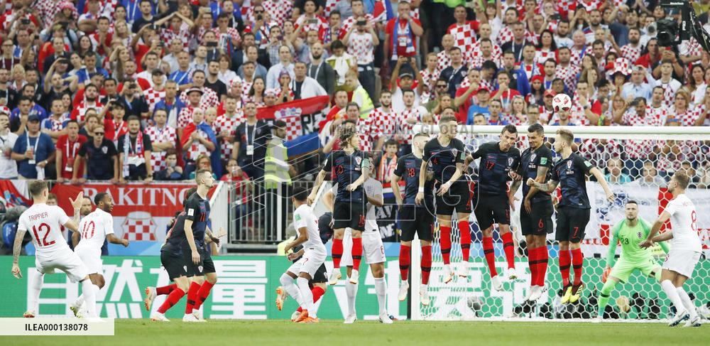 Football: Croatia vs England at World Cup