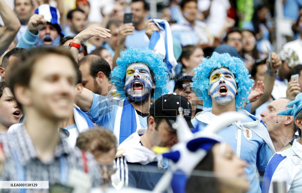 Football: Uruguay vs France at World Cup