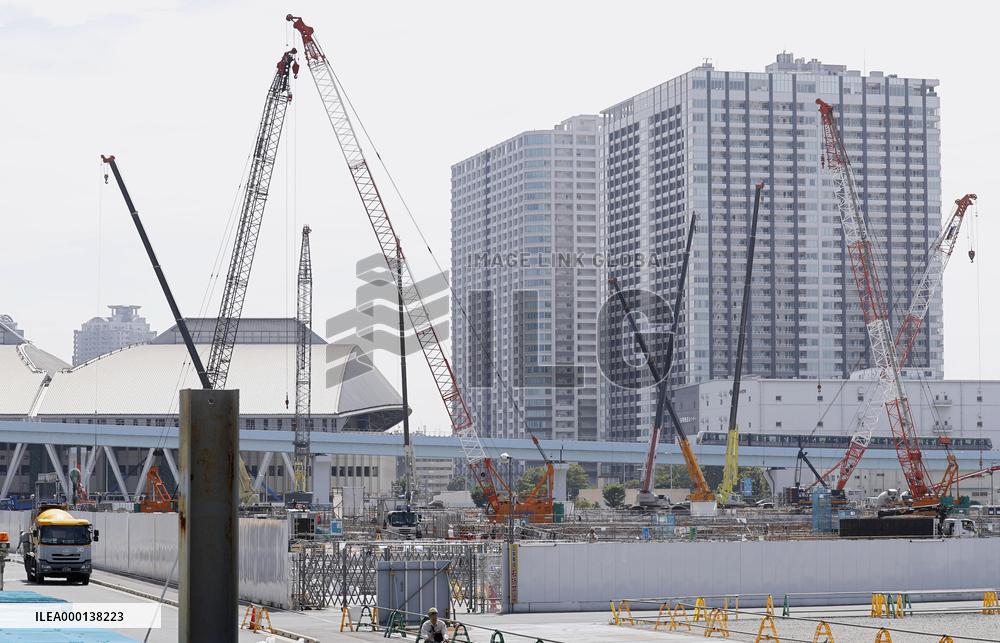 Redevelopment area in Tokyo's waterfront