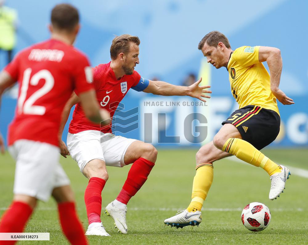 Football: Belgium vs England at World Cup