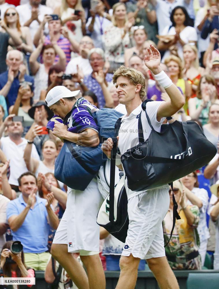 Tennis: Men's singles semifinals at Wimbledon