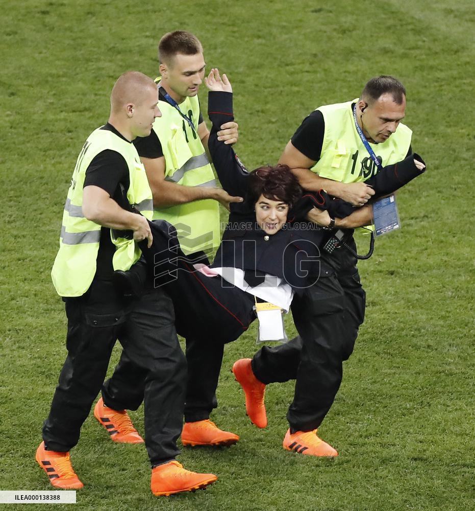 Football: Pitch-invasion protest at World Cup final