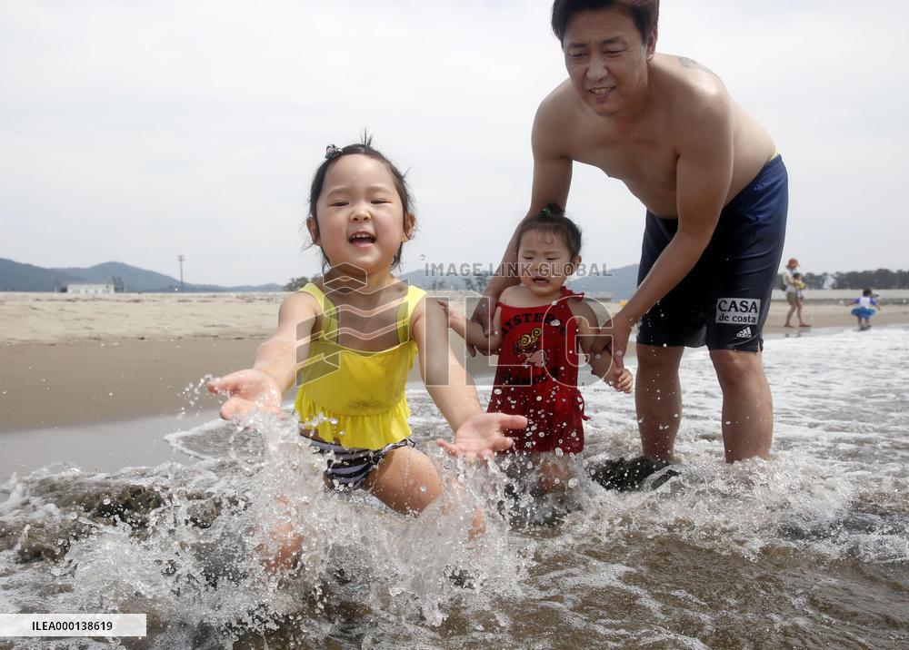 Beach ravaged by 2011 tsunami open to public