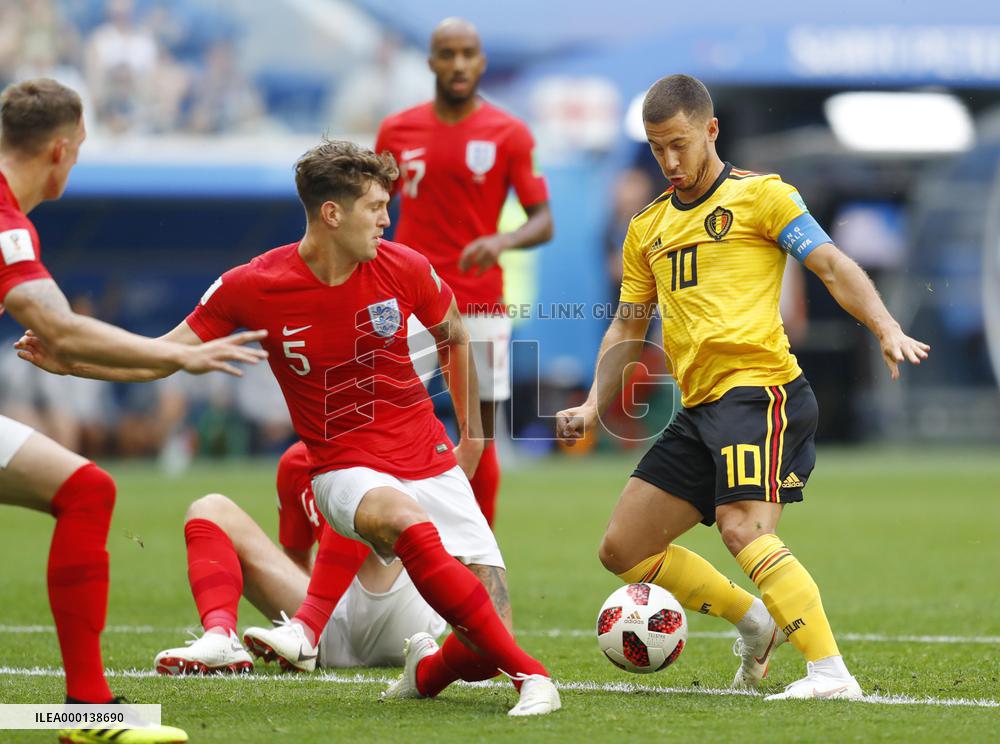 Football: Belgium vs England at World Cup