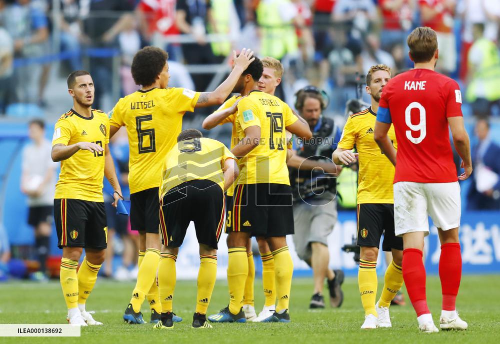 Football: Belgium vs England at World Cup