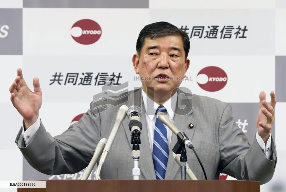 Ex-defense chief Ishiba