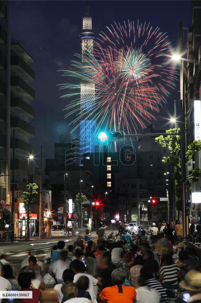 Firework festival in Tokyo