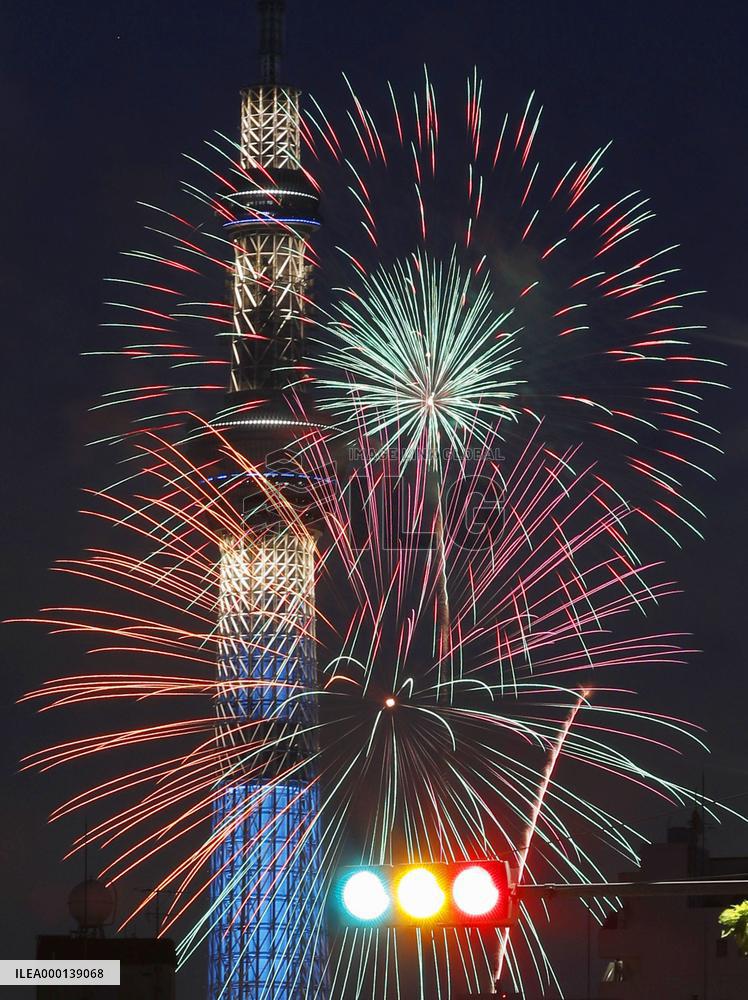 Firework festival in Tokyo