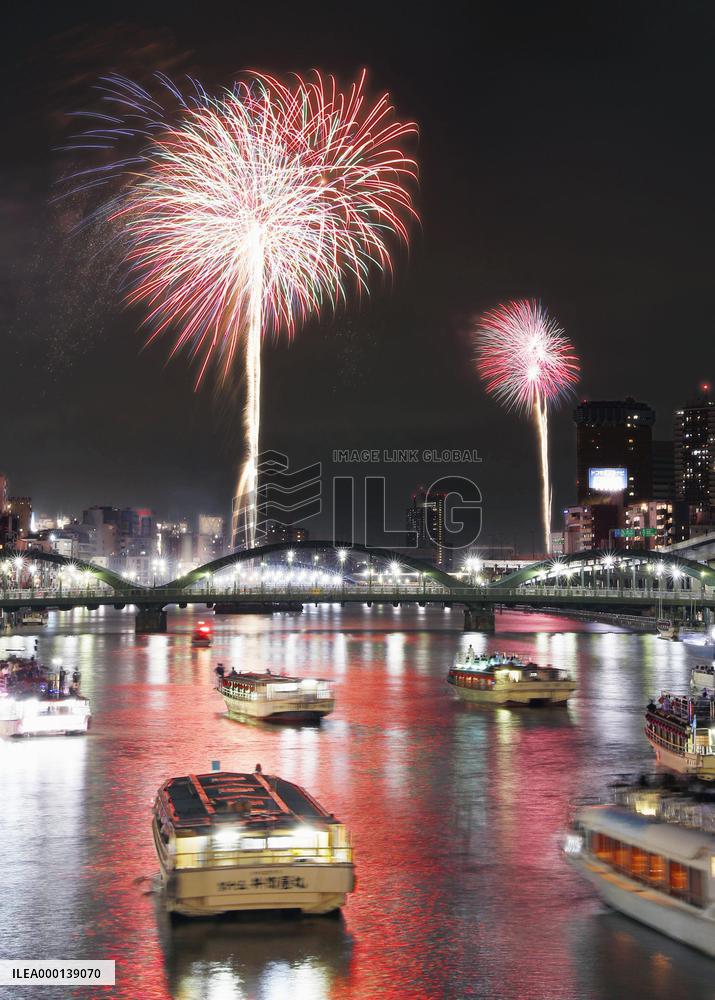 Firework festival in Tokyo