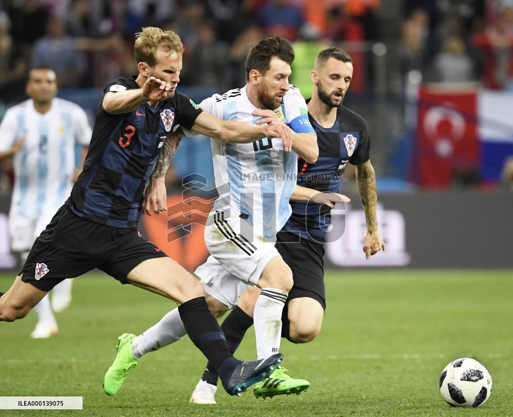 Football: Argentina vs Croatia at World Cup