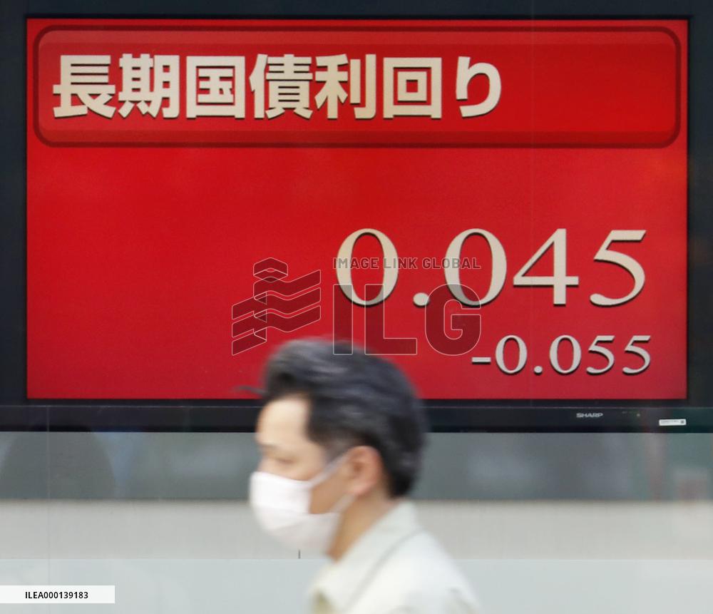 Japan's key bond yield plunges