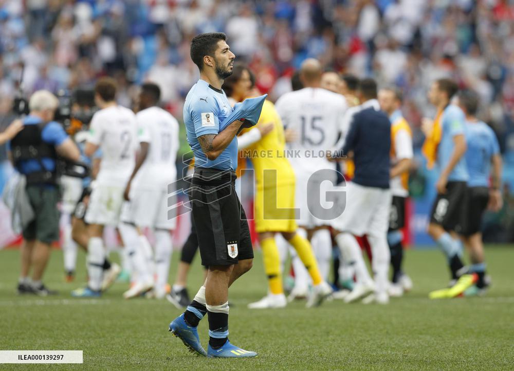 Football: Uruguay vs France at World Cup