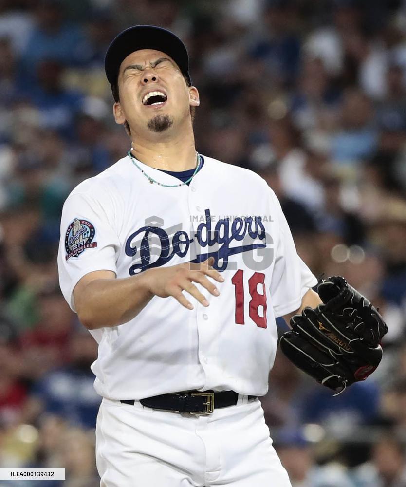 Baseball: Maeda of Los Angeles Dodgers