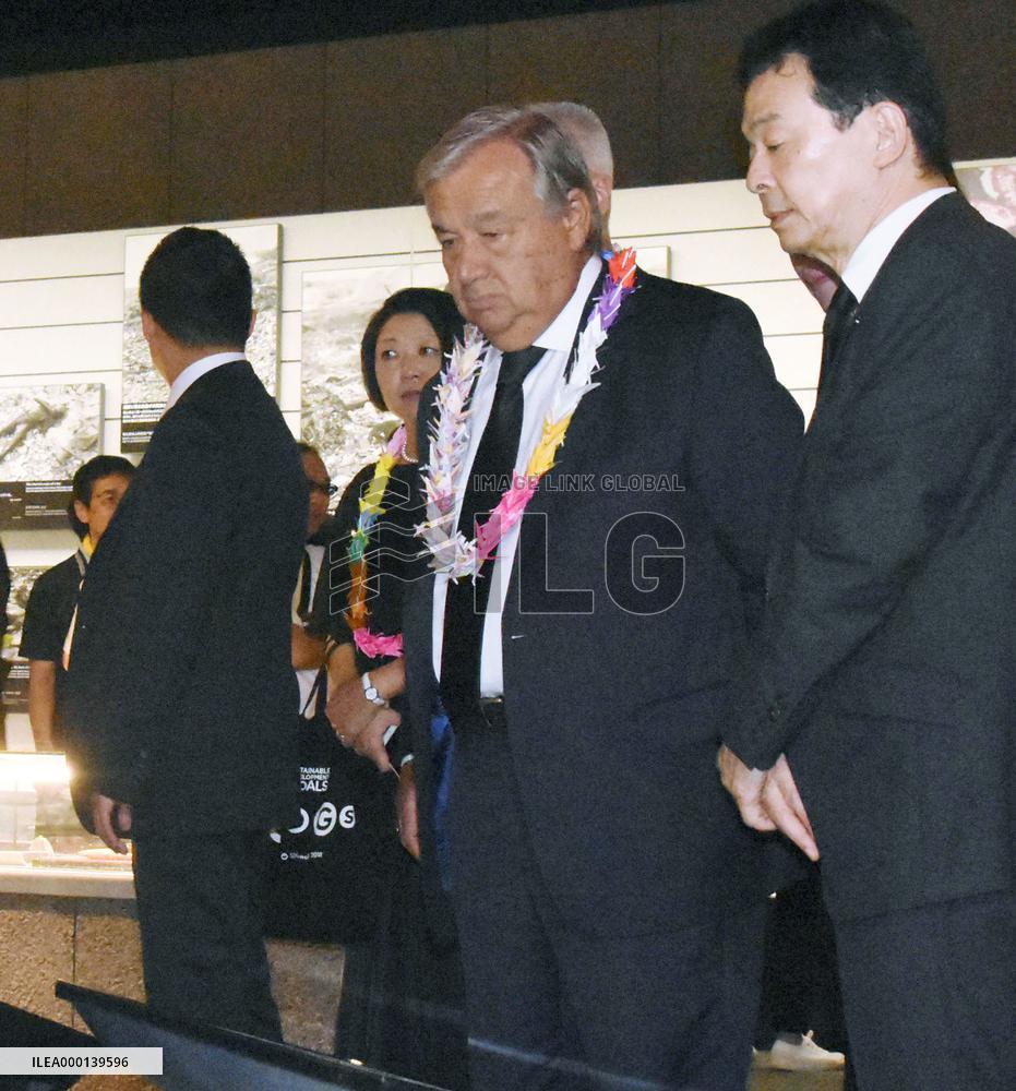 U.N. Secretary General Guterres in Nagasaki