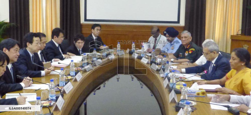 Japanese, Indian defense chiefs meet