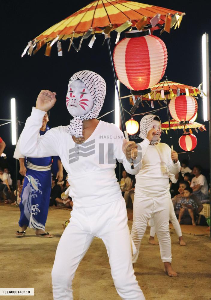 Fox dance at southwestern Japan festival