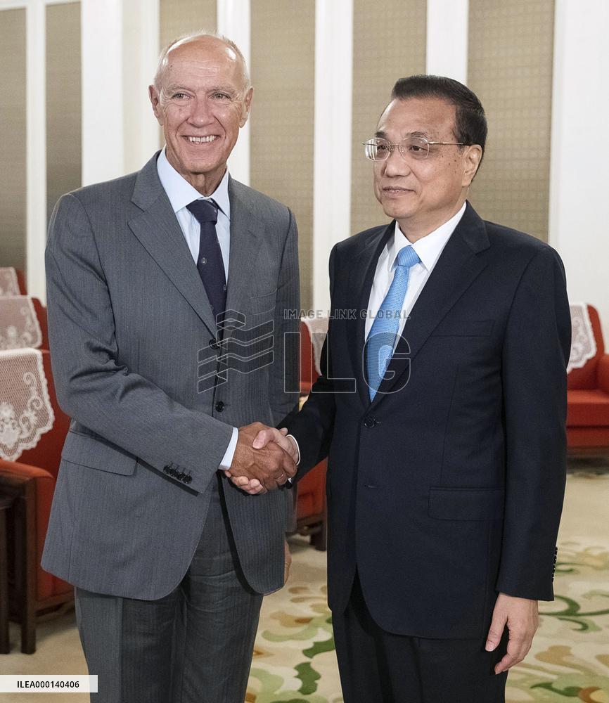 Chinese Premier Li and WIPO Director General Gurry
