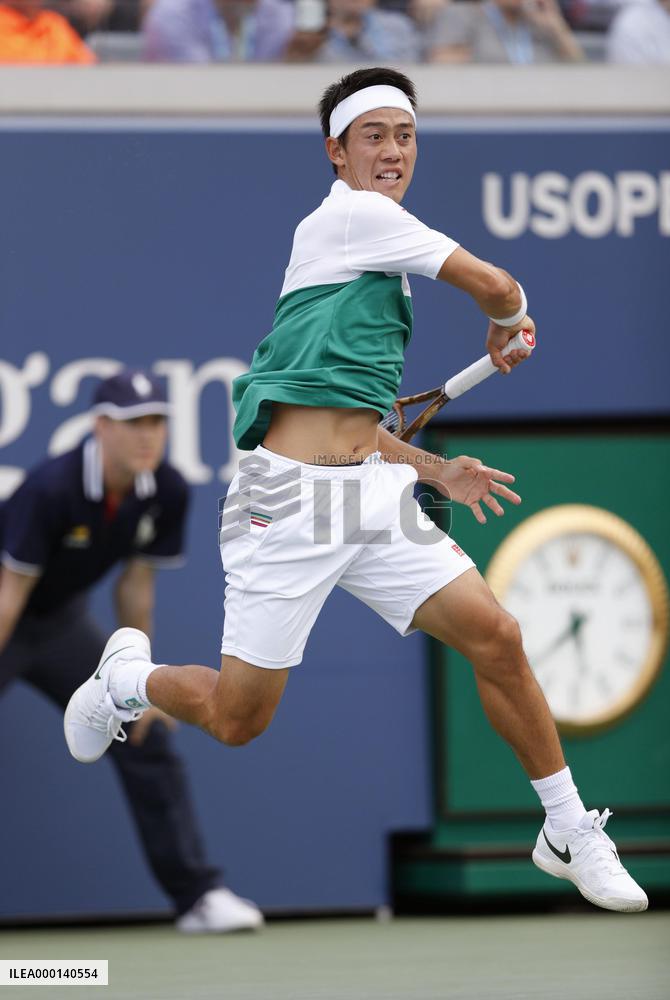 Tennis: Nishikori at U.S. Open