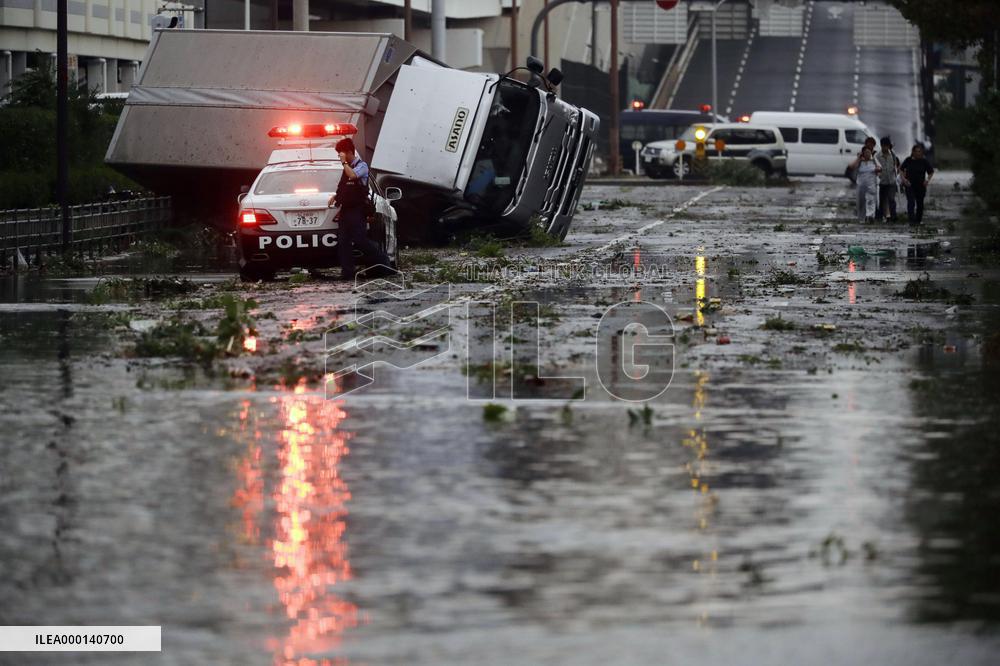Powerful typhoon aftermath