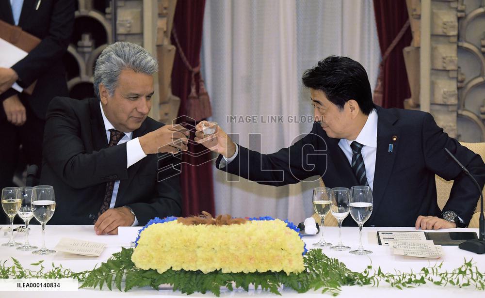 Ecuador president in Japan