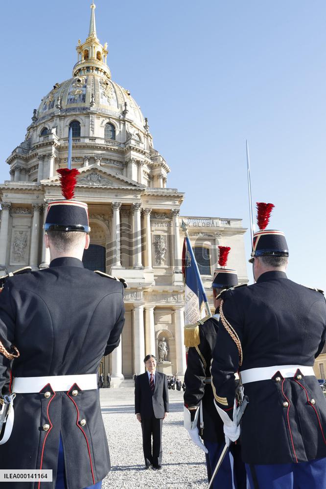 Japanese Crown Prince visits France