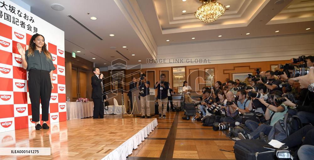 Tennis: U.S. Open champ Osaka in Japan