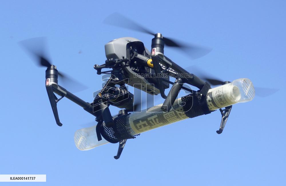 Drone test to deliver newspapers