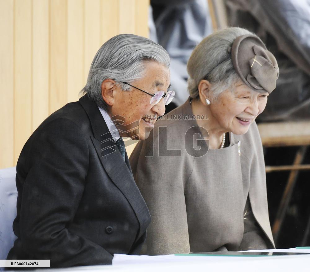 Japanese Emperor, Empress in Fukui