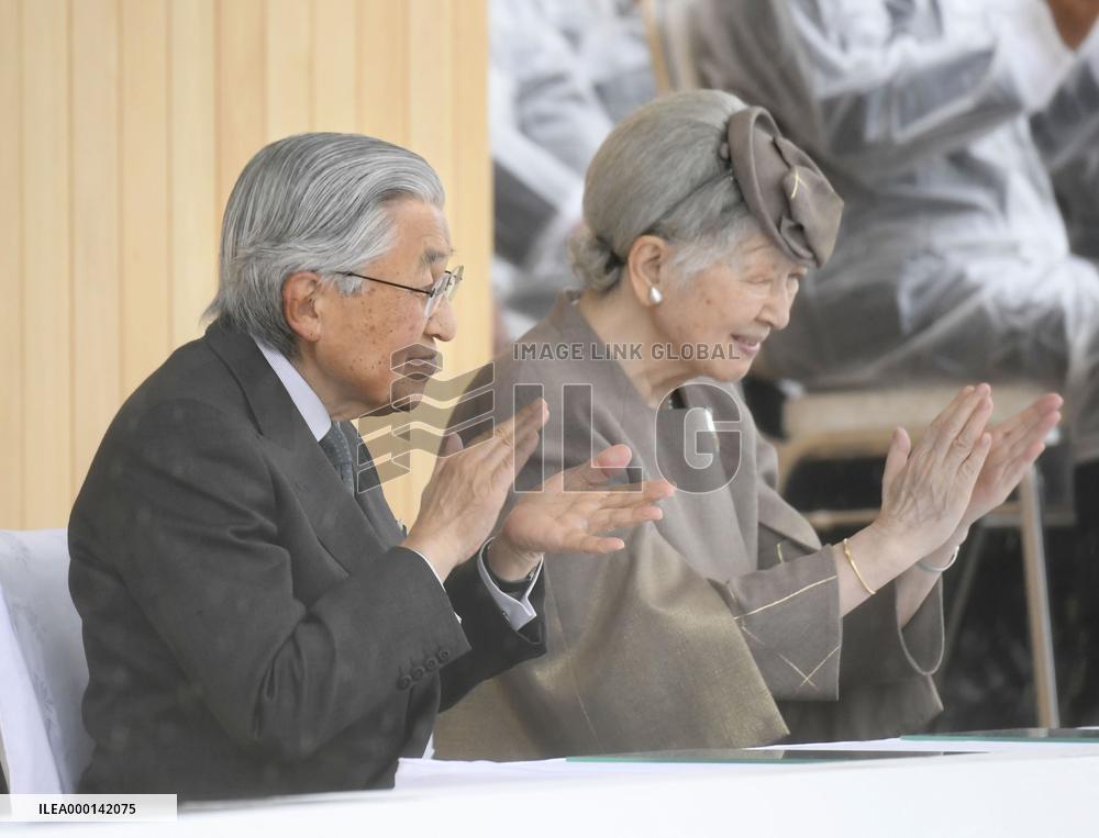 Japanese Emperor, Empress in Fukui