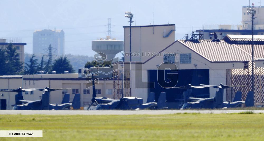 U.S. Ospreys at Yokota base
