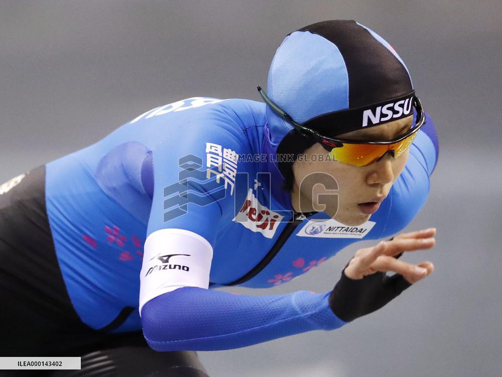Speed skating: Miho Takagi at national single distance championships