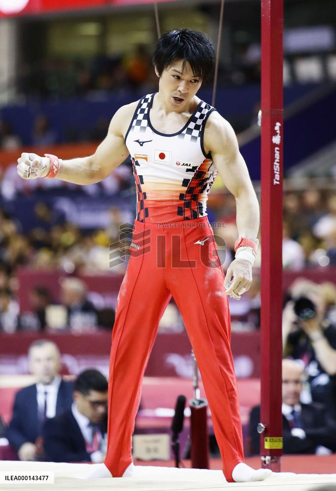Gymnastics: Kohei Uchimura at world championships