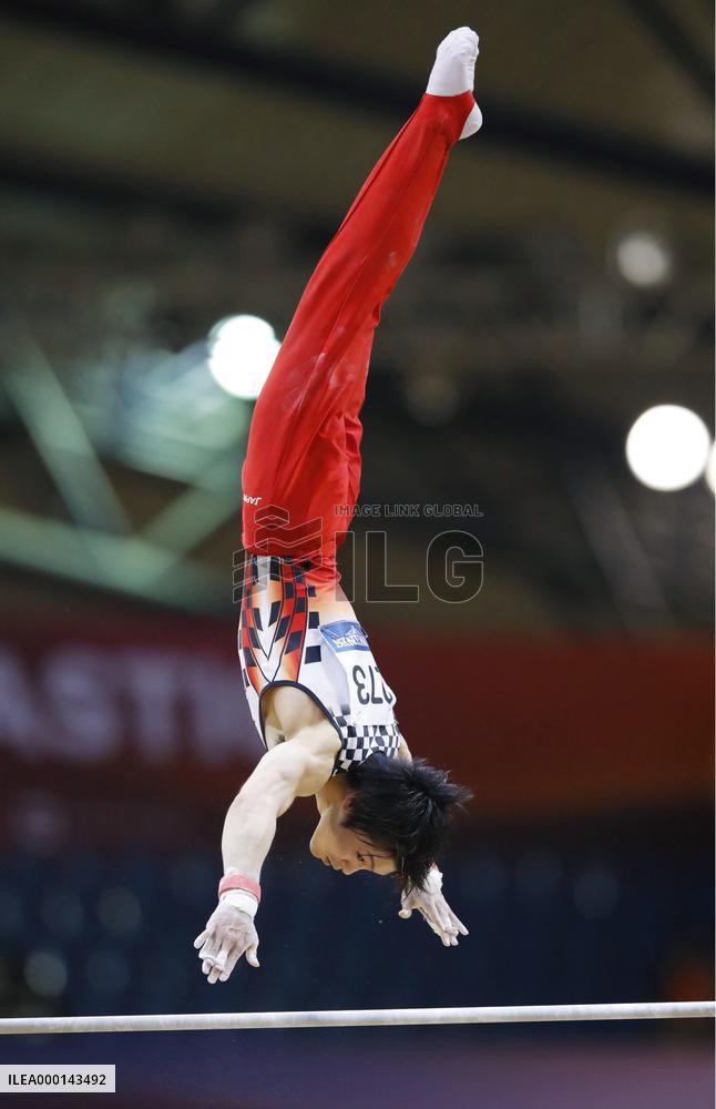 Gymnastics: Kohei Uchimura at world championships