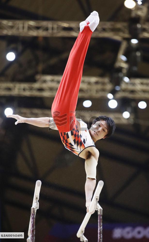 Gymnastics: Kohei Uchimura at world championships