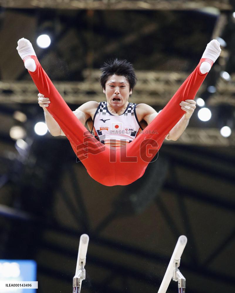 Gymnastics: Kohei Uchimura at world championships