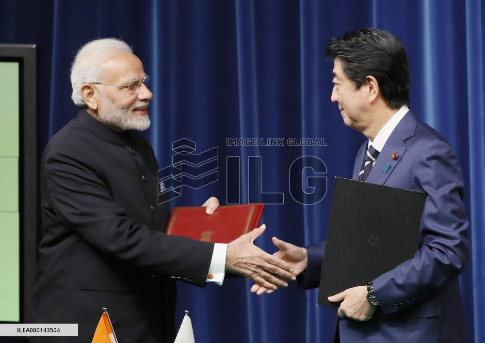 Japan-India PM talks