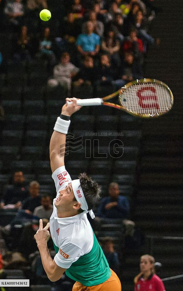 Tennis: Nishikori at Paris Masters