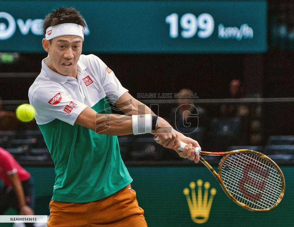 Tennis: Nishikori at Paris Masters