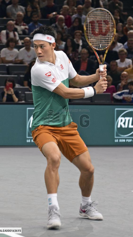 Tennis: Nishikori at Paris Masters