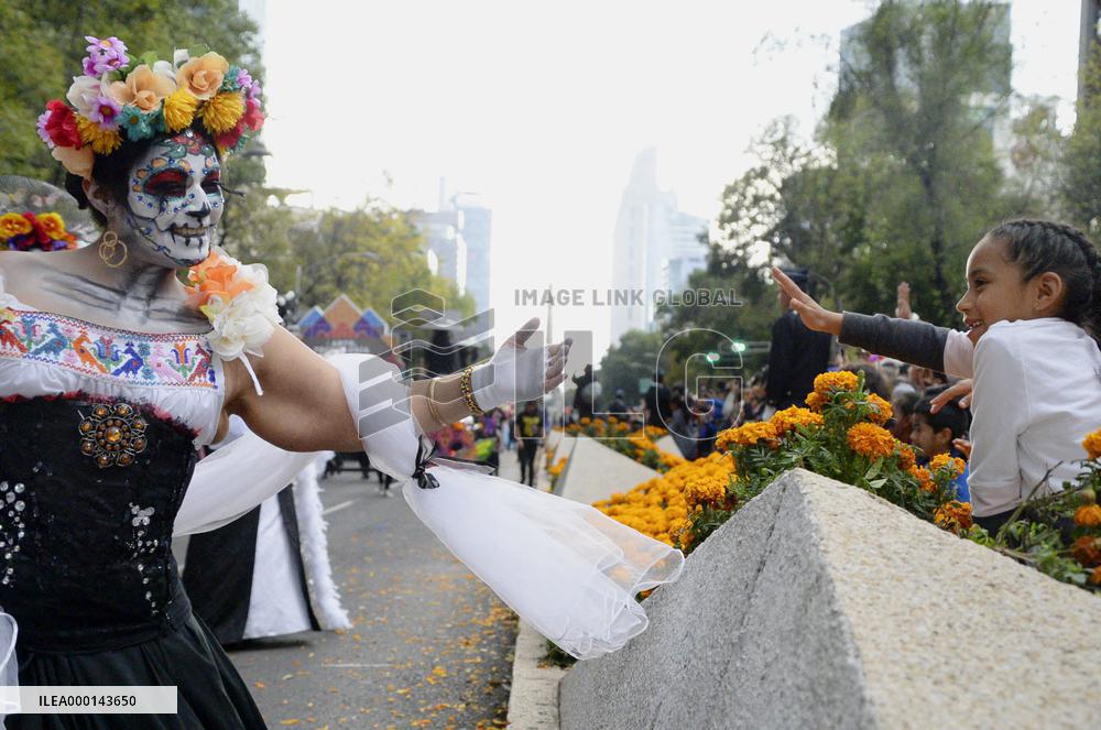 Day of the Dead parade in Mexico