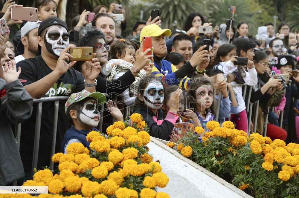 Day of the Dead parade in Mexico