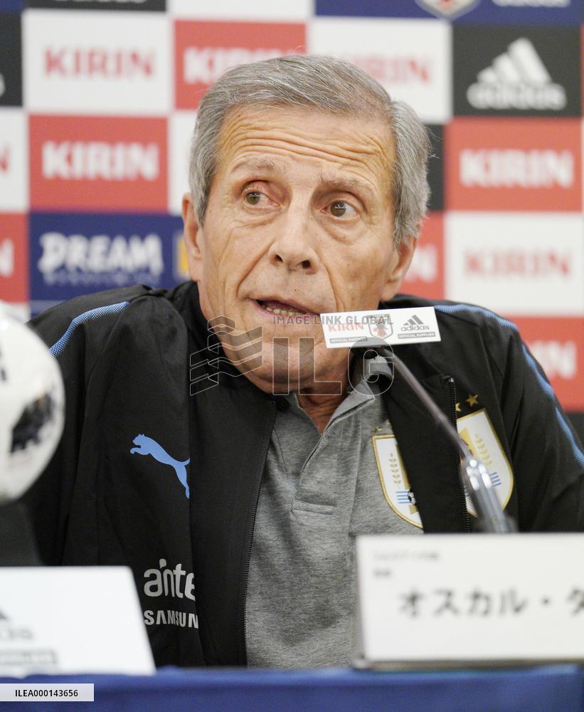 Football: Uruguay coach Oscar Tabarez