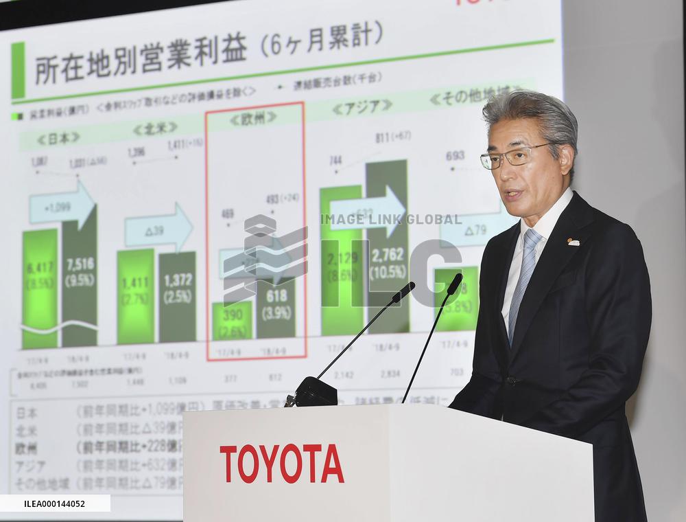 Toyota briefing on first-half earnings